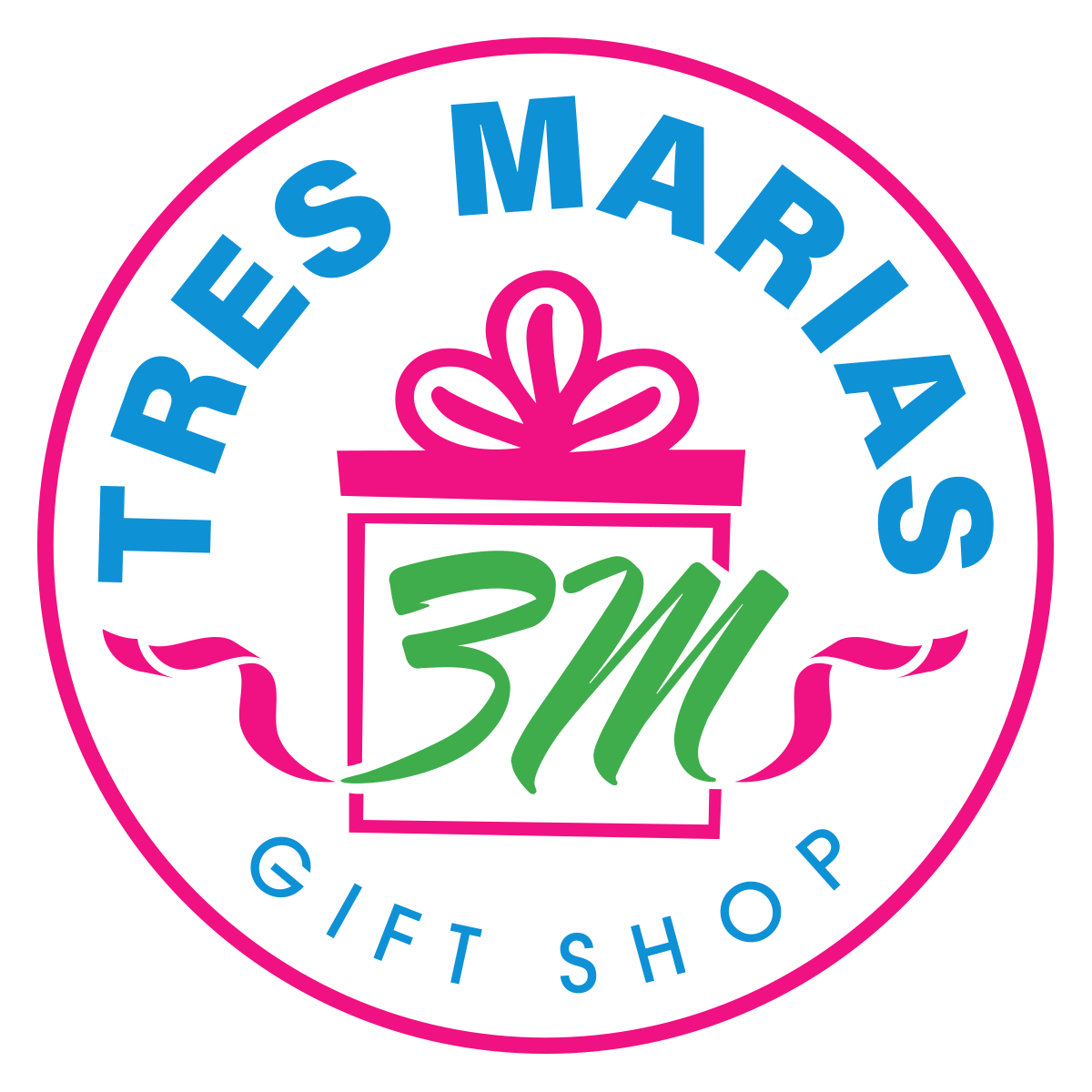 tresmarias logo circle with gift icon